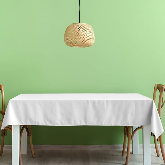 Wzzjkit Plastic Table Cloth Disposable for Rectangle Table, Disposable Tablecloth for Parties, Events & Weddings, Indoors Outdoors, Waterproof and Oil-proof Disposable Table Cloth 54x92in
