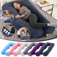 thumbnail image 1 of Wzzjkit Pregnancy Pillows Covers, U-Shape Body Pillowcase, Pregnancy Pillows for Sleeping, Maternity Pillow and Pregnancy Must Haves 59x31in (No Inserts), 1 of 9
