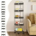 thumbnail image 1 of Wzzjkit Rolling Cart with Wheels, 3 Tier Rolling Cart Mobile Trolley for Home Kitchen Bedroom, Snack Organizer Multi-Layer Organizer Storage, 1 of 7