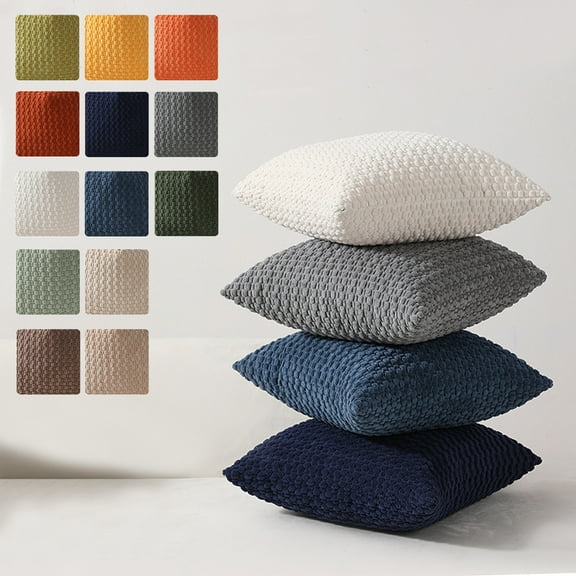 Wzzjkit Throw Pillow Covers 18x18 Standard Size Pillow Covers Decorative Pillows Cushion Covers for Sofa Couch Bed Living Room Farm-house Decor