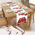 thumbnail image 1 of Wzzjkit Valentines Day Decor Table Runner - 71x12in Red Table Runner for Wedding Party, Valentines Decorations - Valentines Day Decor Home Romantic Heart Table Runner, 1 of 7