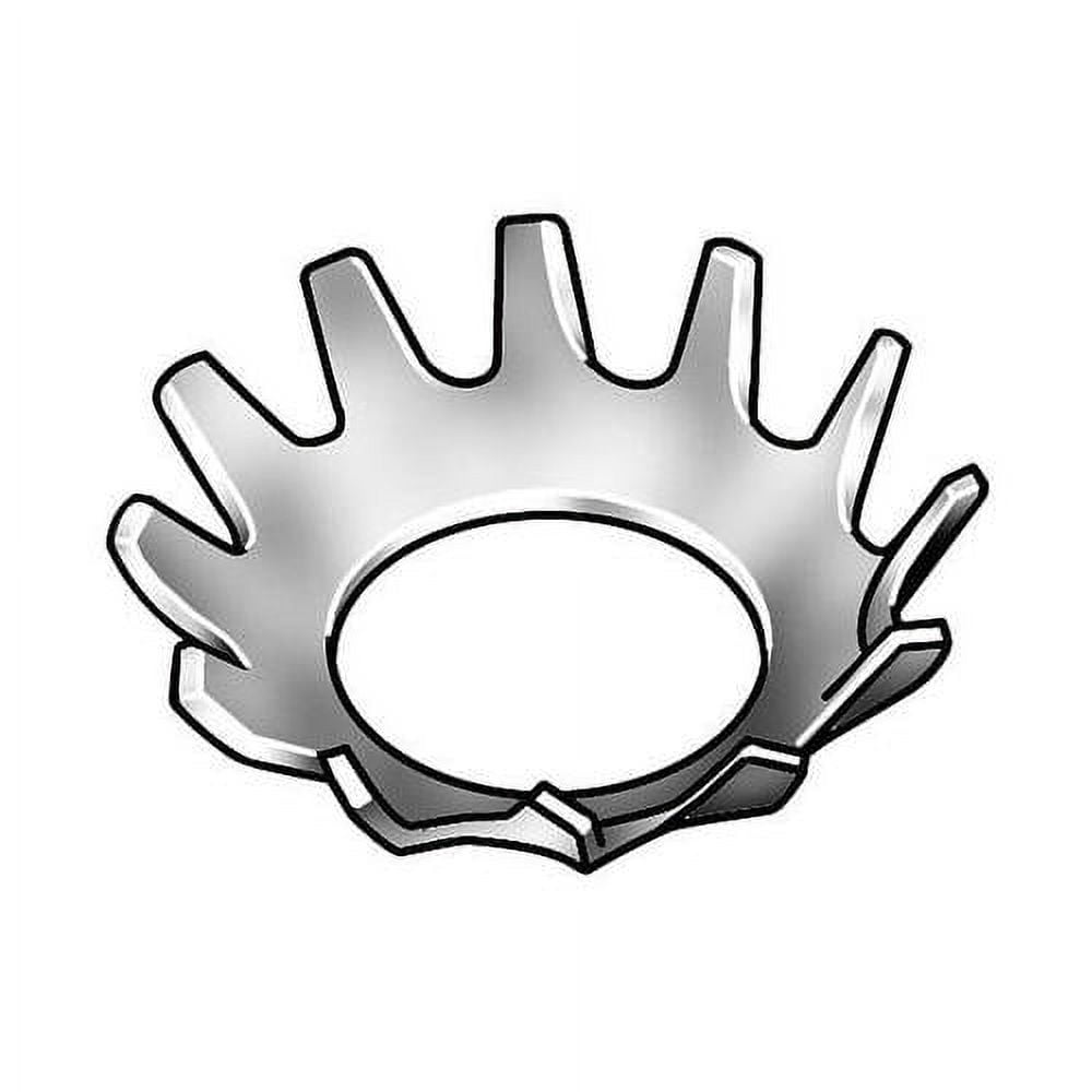 X 0.478" OD 410 Stainless Steel Plain Finish External Tooth Countersunk