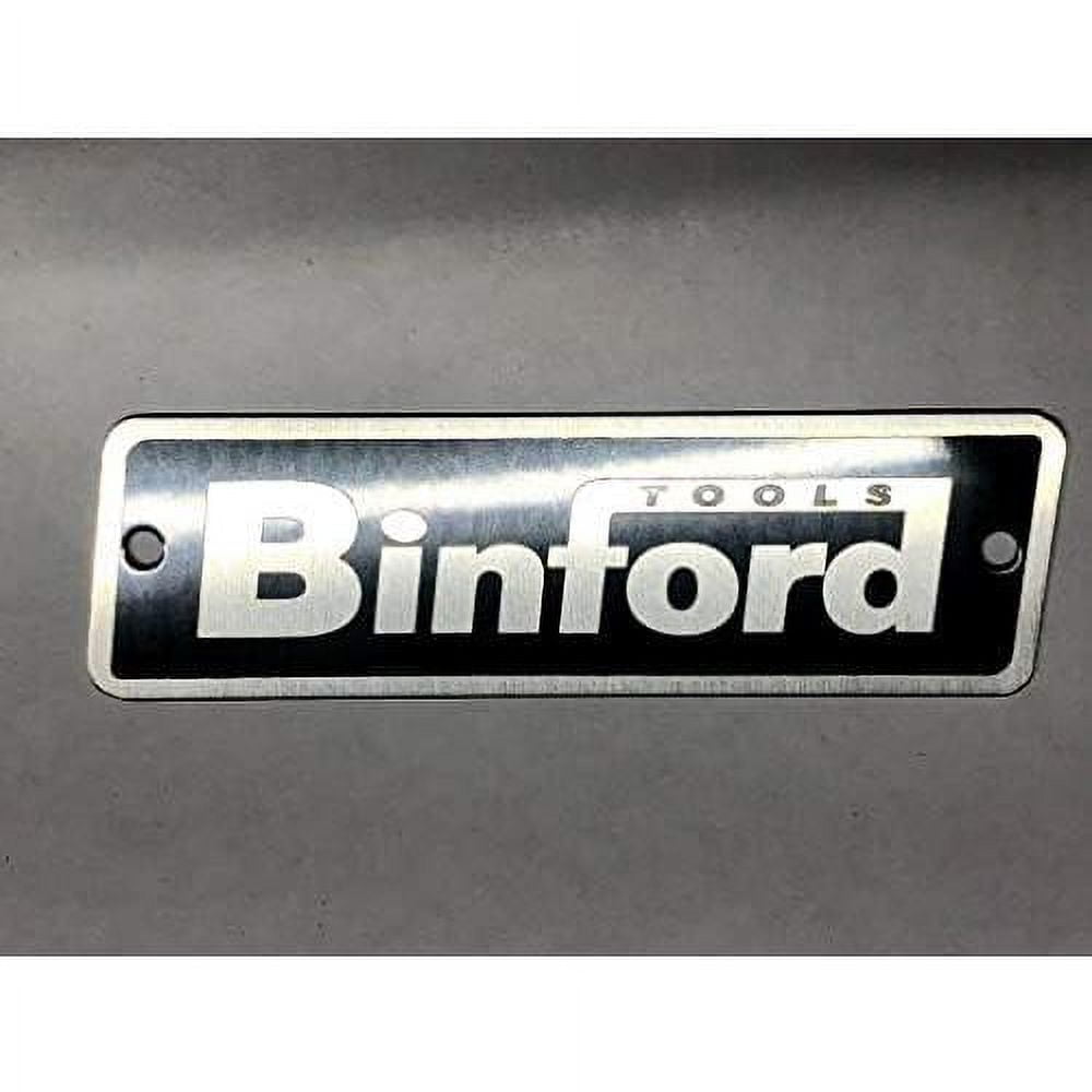 X 1" X .032" Binford Tools Tool Box Aluminum NAMEPLATE Binford Binford