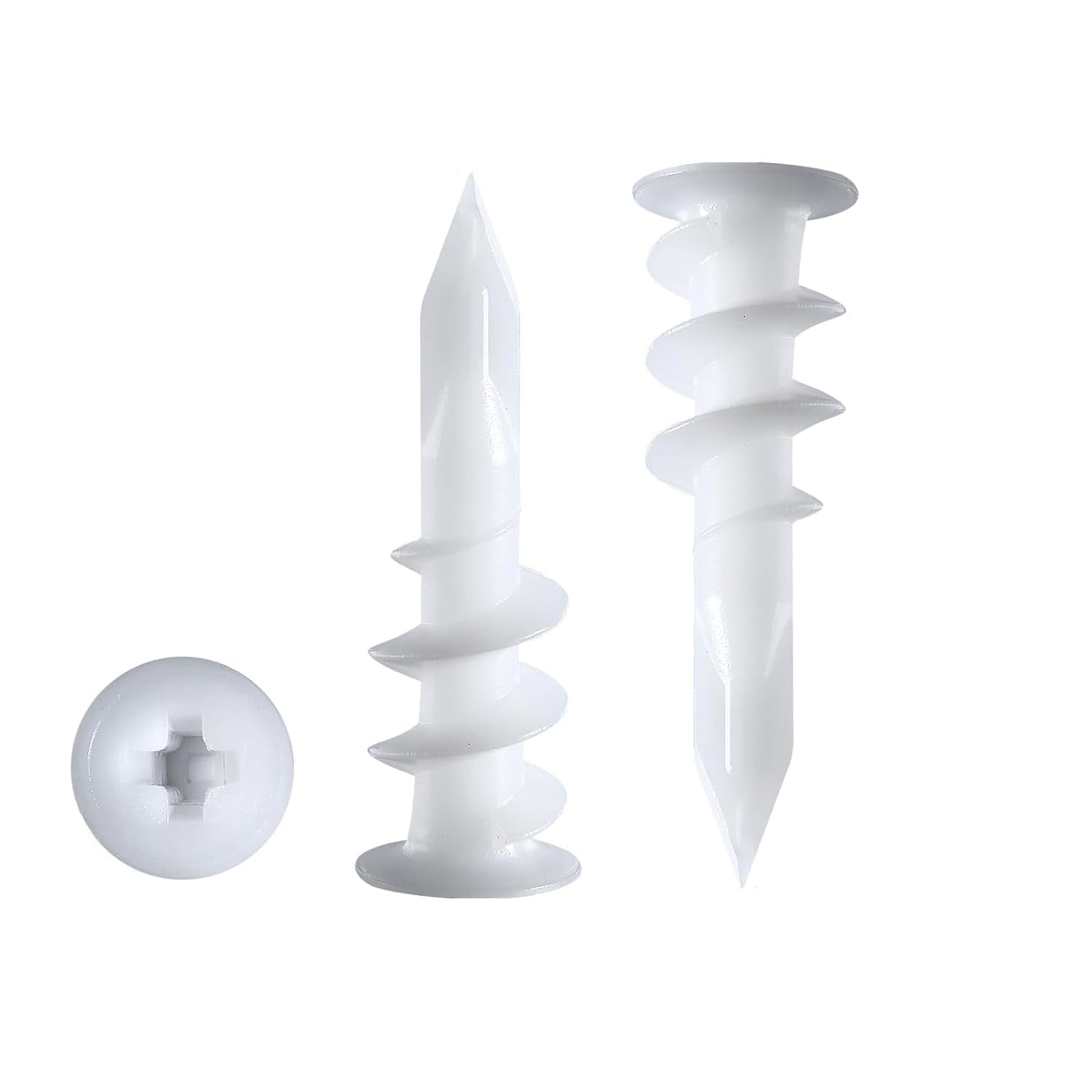 x 111/16” Self Drilling Drywall Plastic Anchors SelfTapping Anchors