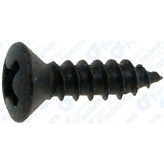 X 1/2" Oval Head Tapping Screws Black