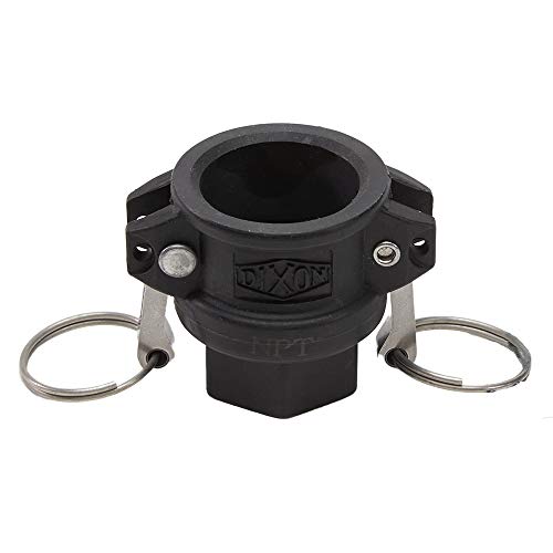 X 1/2" PVC Camlock Fittings Plastic Hose Coupler Type D Female Cam Lock Hose Adapter