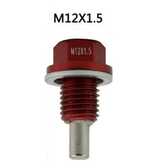 X 1.5 Aluminum Alloy Magnetic Engine Oil Pan Drain Bolt Screw for Car