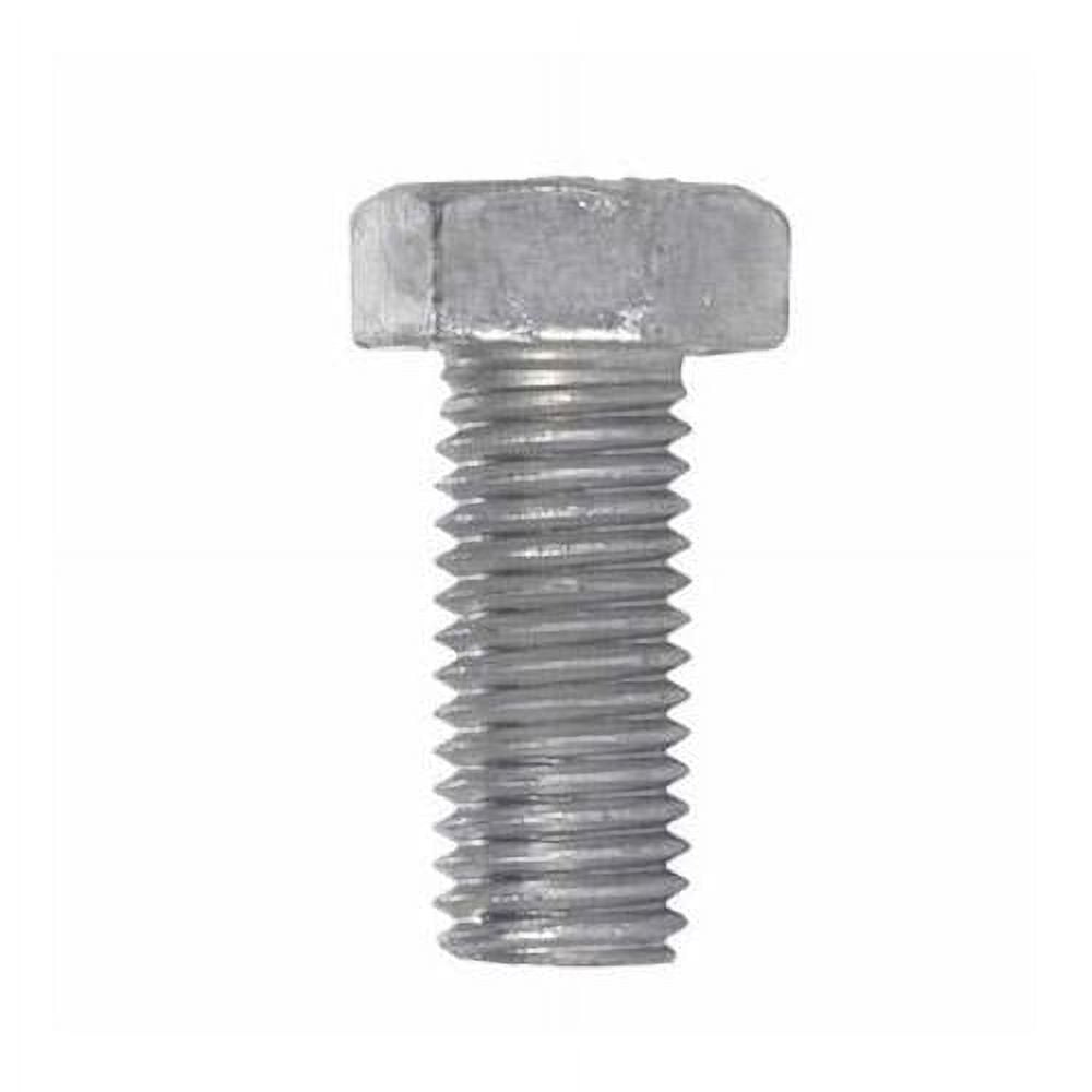 X 1" Hex Machine Bolt A307 Grade A Steel (Quantity 100) Hot Dipped