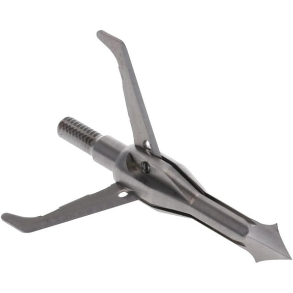 X 100 Grain Backflip Mechanical Broadhead for Compound Bow Hunting - 3 Pack, Replacement Blades Set Included