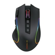 X-11 Wired 2.4G Wireless Gaming Mouse, E-Yooso Dual Mode Mouse 4000 DPI Led Backlight with Macro Recording for Office MMO Gamers