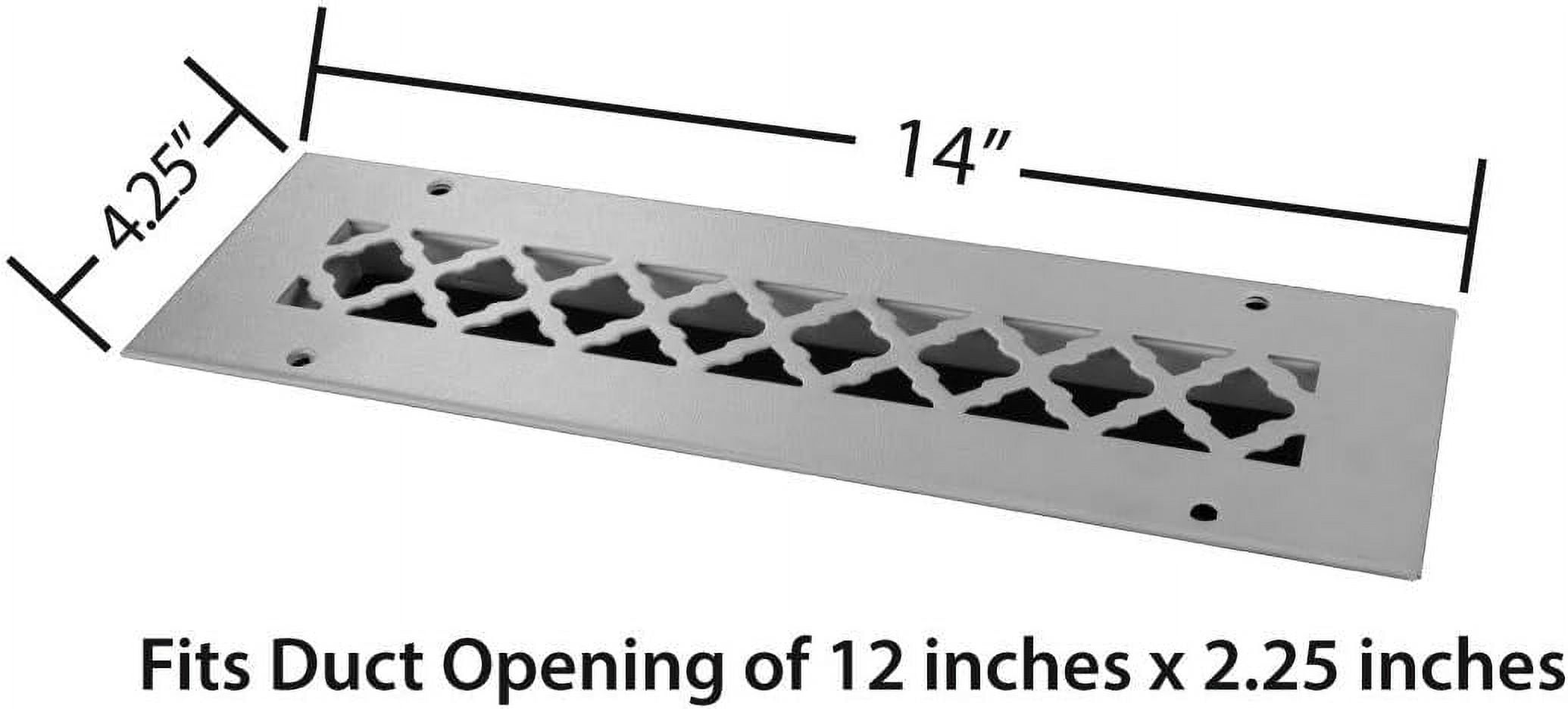X 12 Oil Rubbed Steel Tuscan Ceiling And Wall Register With Damper (4.
