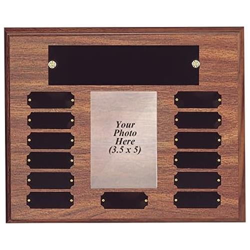 X 13 Inch Perpetual Plaque Award Multiple Name Plate Board For Employee