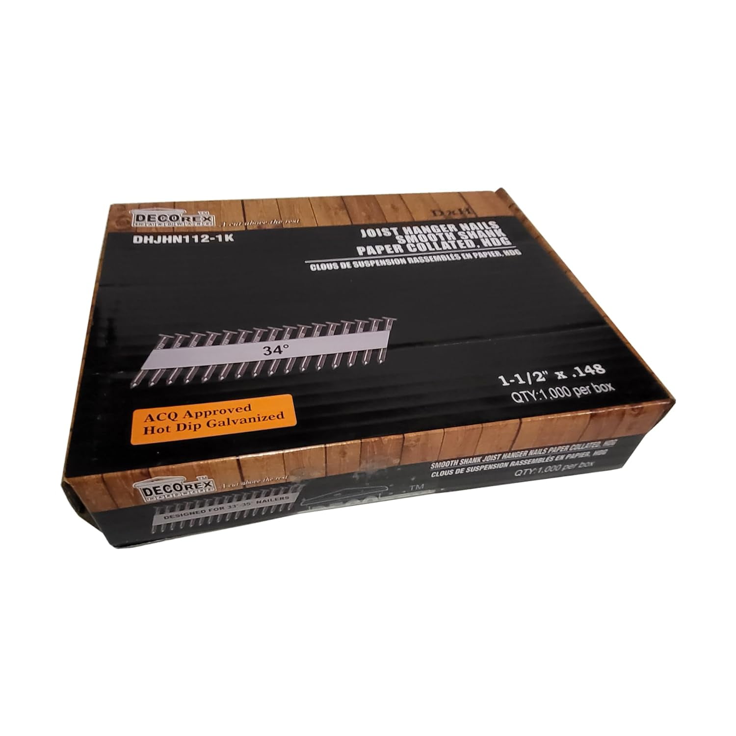 x .148" Collated StructuralConnector Joist Hanger Nails, Paper