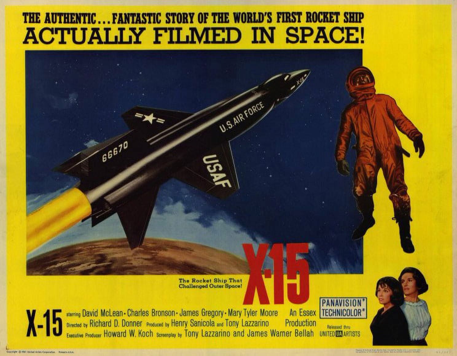 X15 movie POSTER (Style A) (11" x 14") (1961)