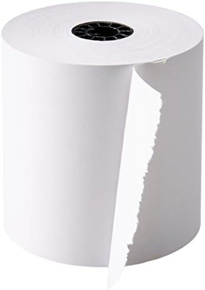 X 165' Bond Cash Register Receipt Paper, 50 Rolls