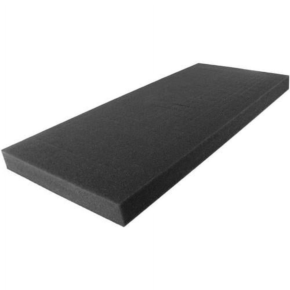 X 18" X 120" Charcoal High Density Upholstery Foam Cushion (Upholstery
