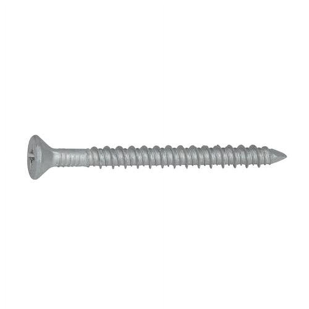 X 21/4" Concrete Screws 410 Stainless Steel Phillips Flat Countersunk