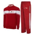 thumbnail image 1 of X-2 Men Tracksuits 2 Pieces Set Jogging Athletic Sports Set White Red Size S, 1 of 6