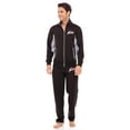 thumbnail image 1 of X-2 Mens Athletic Full Zip Fleece Tracksuit Jogging Sweatsuit Gray Side Black M, 1 of 7