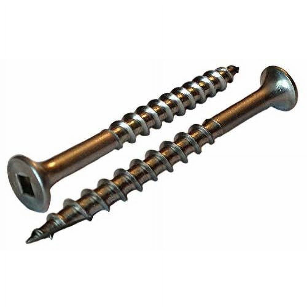 X 2" Type 316 Marine Grade Stainless Steel Deck Screws, Square Drive