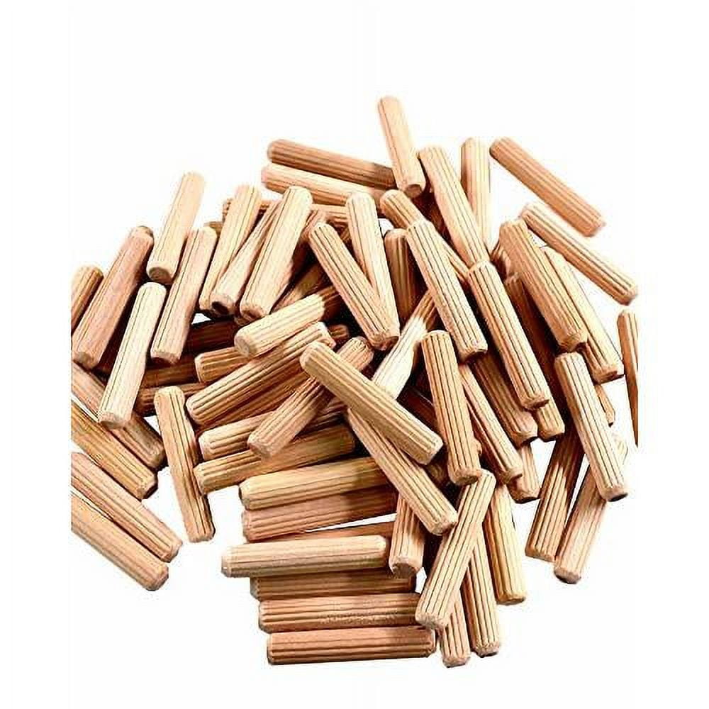 X 2" Wooden Dowel Pins Fluted Wood Dowel Pins Fluted Wooden Dowel