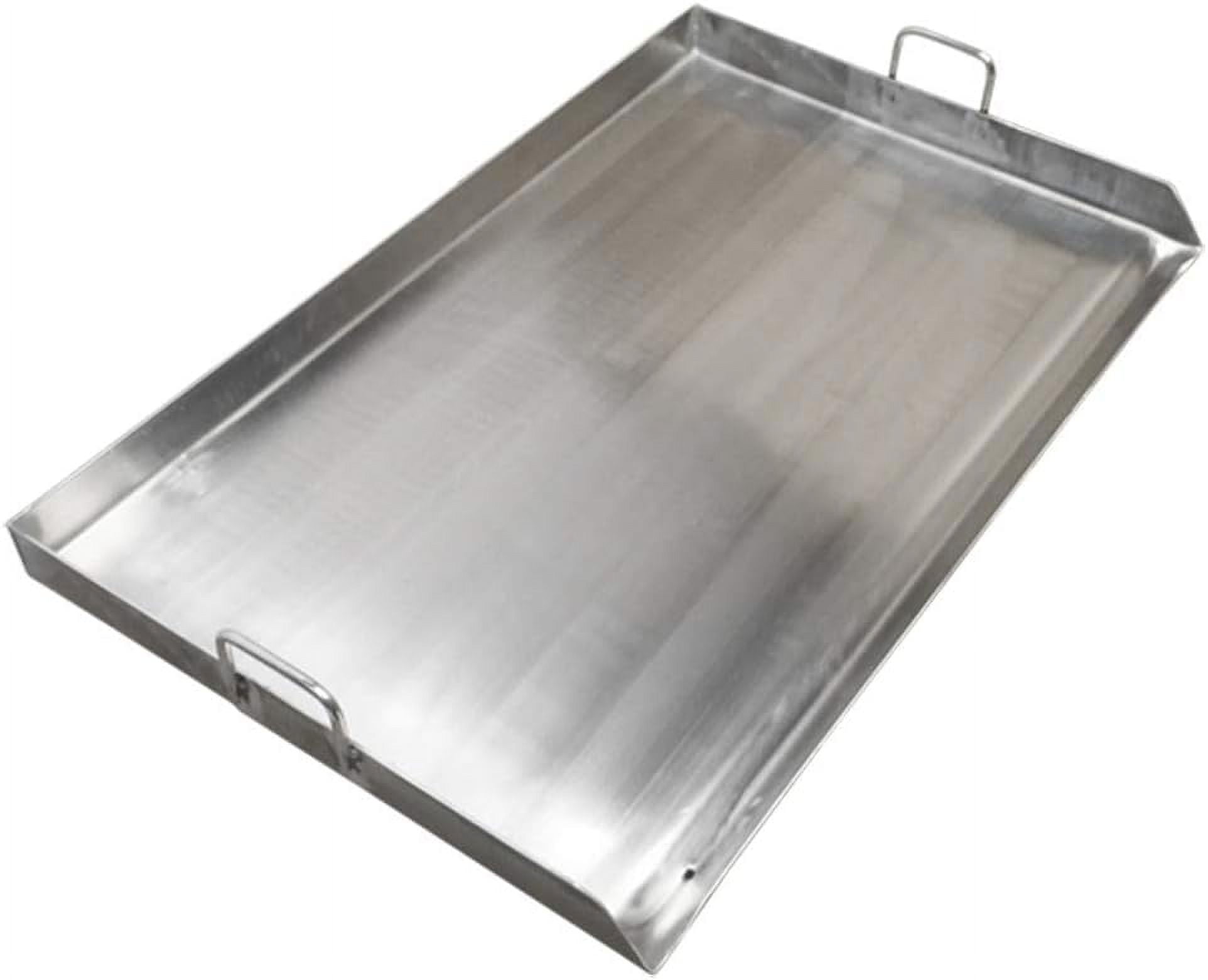 X 20" Superior Stainless Steel Griddle Flat Top Plancha Grill For Triple Burner Stove Extra Rib