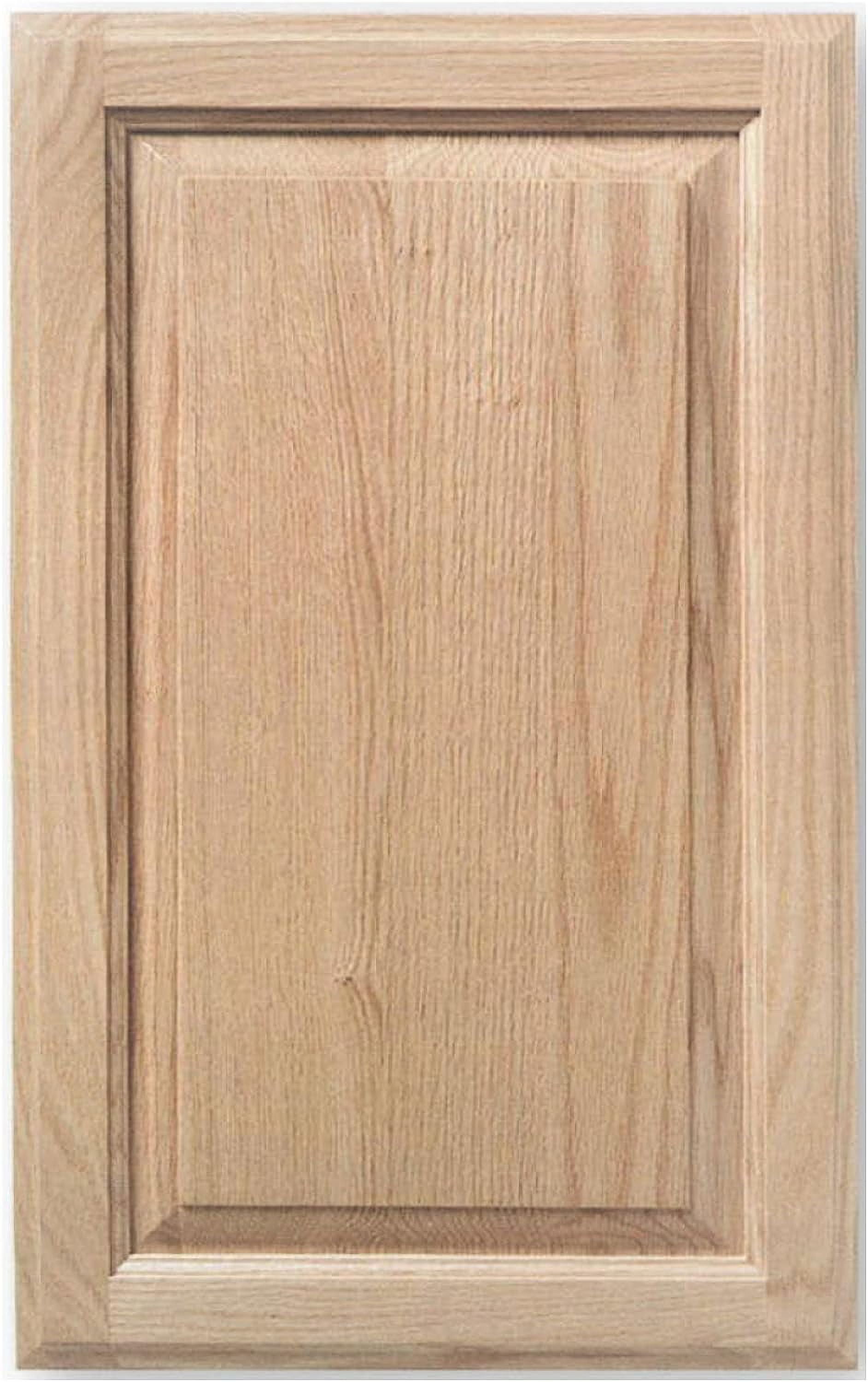 X 22.5H Unfinished Oak Kitchen Door Replacement, Raised Panel