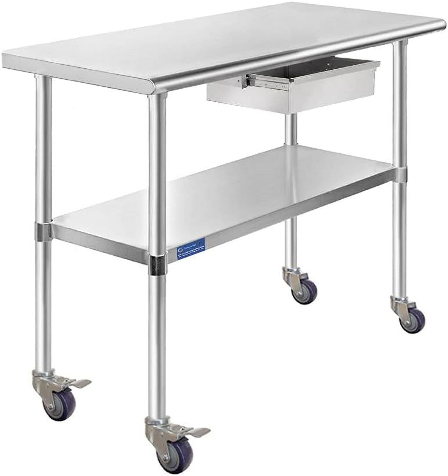 X 30" Stainless Steel Work Table & Residential Kitchen Laundry Garage