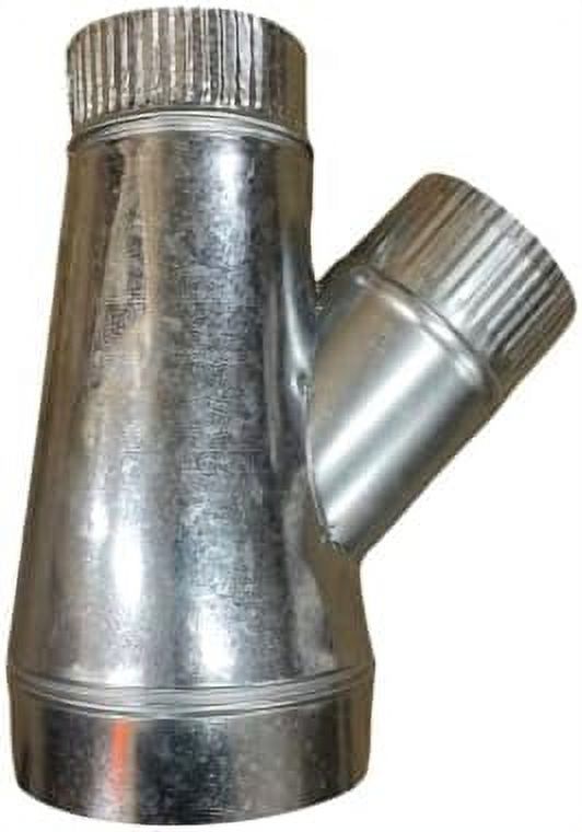 X 4" X 4" Duct Wye Branch HVAC Ductwork AC Duct Fittings Galvanized