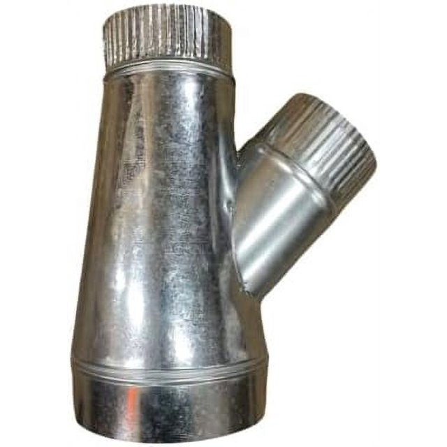X 4" X 4" Duct Wye Branch HVAC Ductwork AC Duct Fittings Galvanized Duct Connector, Airflow