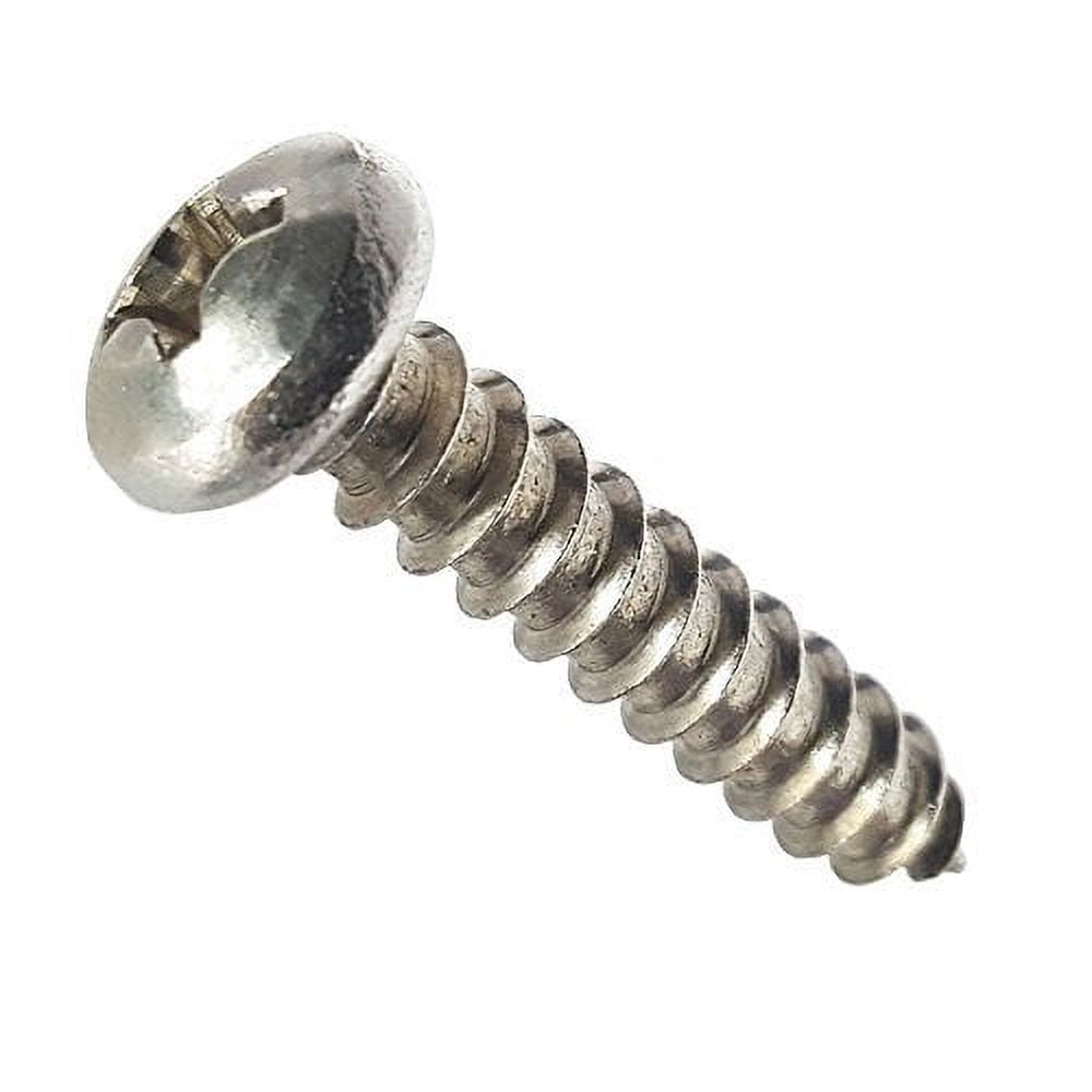 #6-18 X 1-1/2 Inch Stainless Steel Sheet Metal Screws – Flat Head Phillips, Pack Of 50