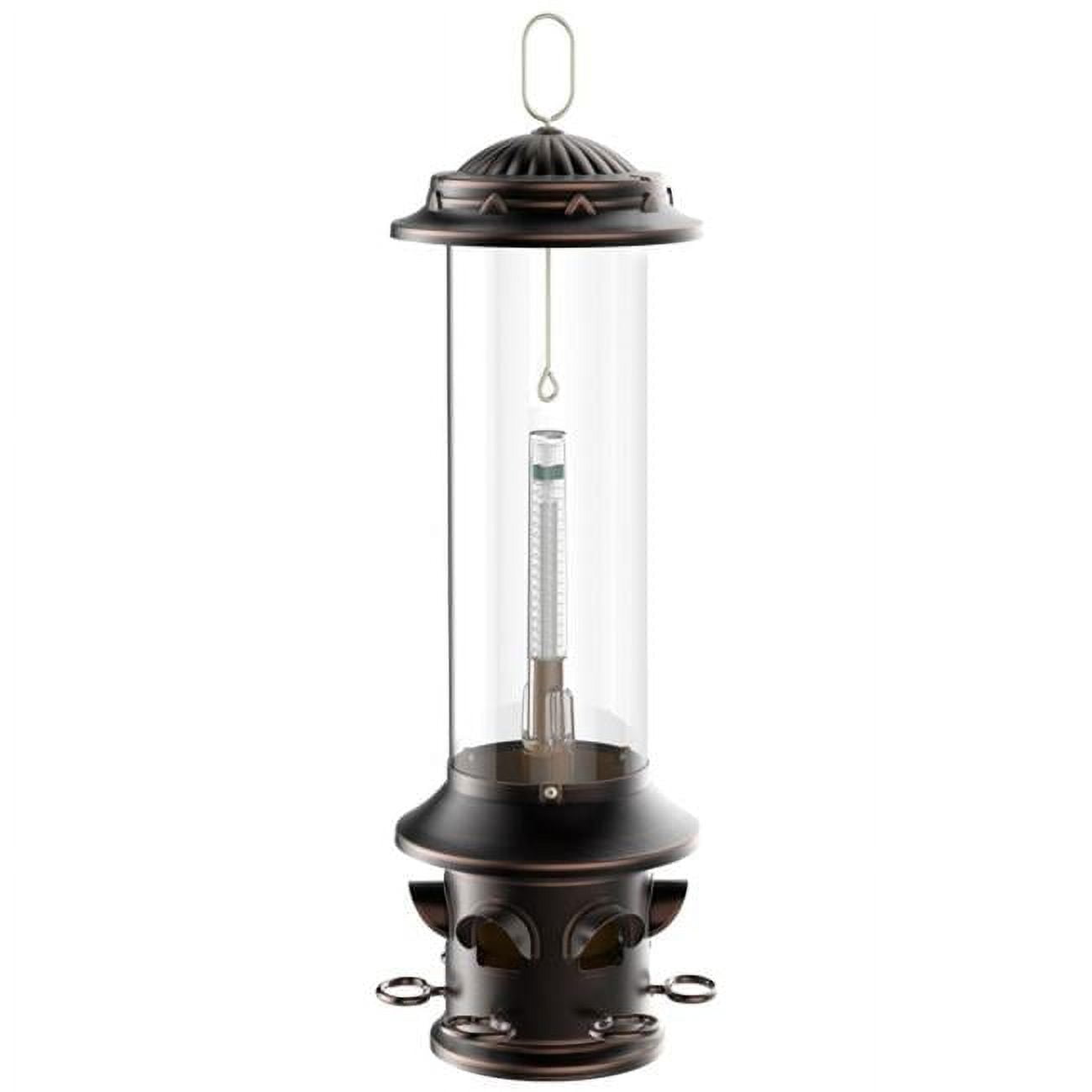 Oil-Rubbed Bronze Squirrel Resistant Hanging Tube Bird Feeder