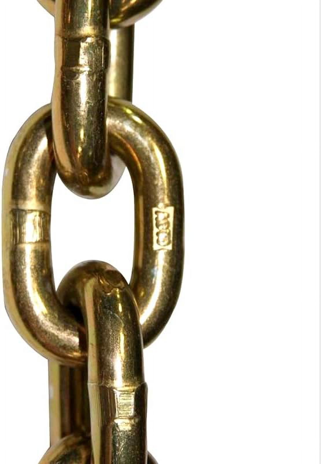 X 50' Grade 70 Transport Chain Flatbed Tow Truck Trailer Safety WLL