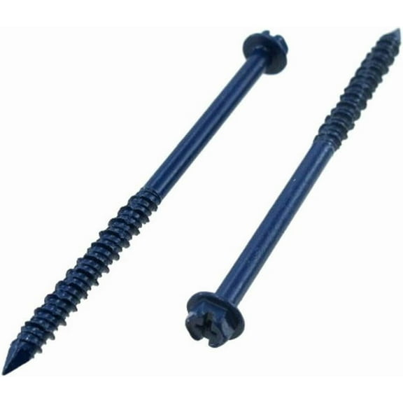 X 6"  Head Slotted Concrete Screws (Pack of 12)
