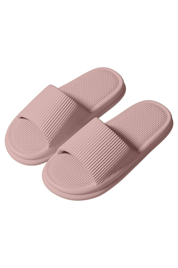X-627 Pink 36 Non Slip Bath Slippers For Women Men Soft Shower Flip Flops Thick Sole Pool Beach Comfort Size 36 #m2cHc