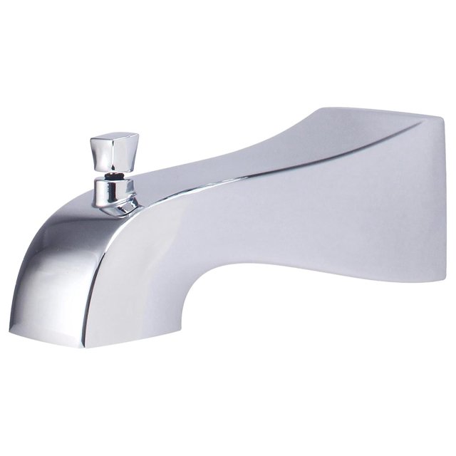 X6400110 Modern Sleek 7" Reach Extended Combo Diverter Tub Spout 1/2