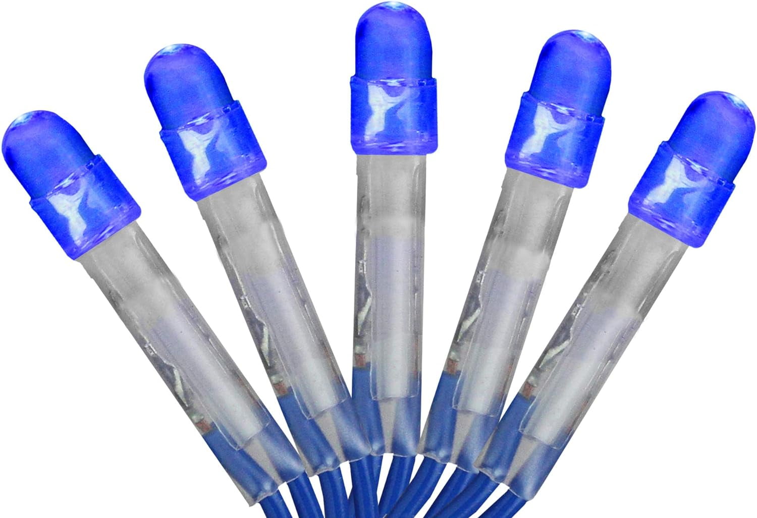 X 8' Blue LED Net Style Tree Trunk Wrap Christmas Lights Blue Wire