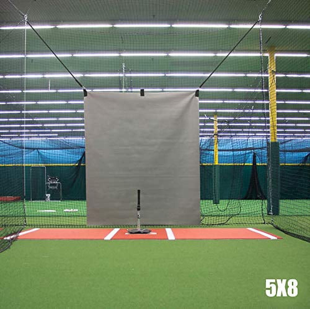 X 8' Heavy Duty Baseball Backstop Professional Hitting Facility