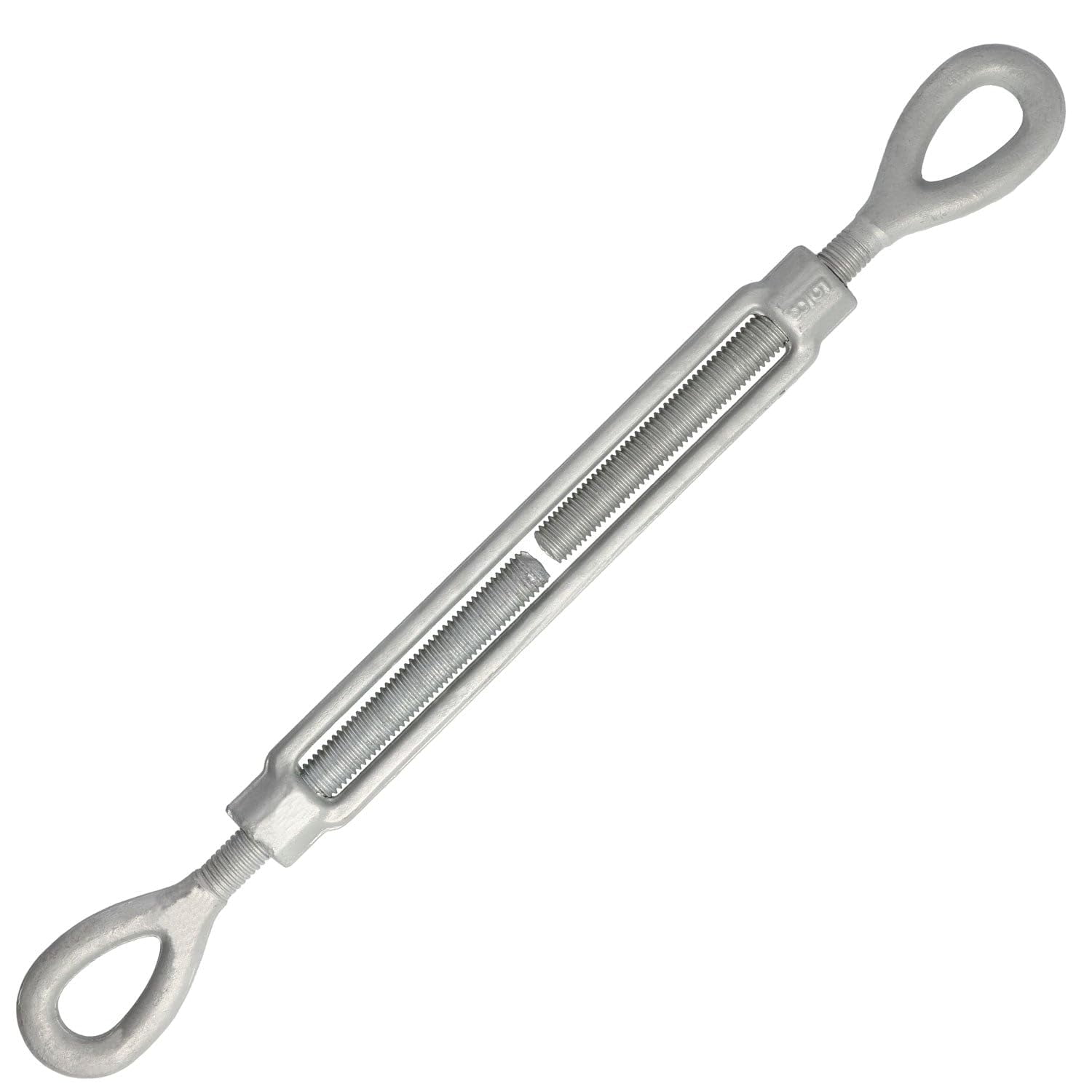 X 9" Galvanized Eye & Eye Turnbuckle Heavy Duty For Sun Shade, Zip Lines, Tents, Hoisting