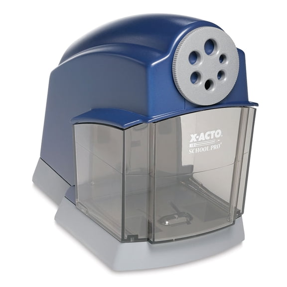 X-ACTO School Pro Classroom Electric Pencil Sharpener, Blue, 1 Count