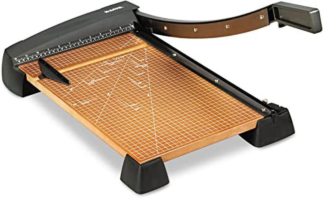 X-ACTO 26358 Heavy-Duty Wood Base Guillotine Trimmer, 15 Sheets, 12-Inch x 18-Inch