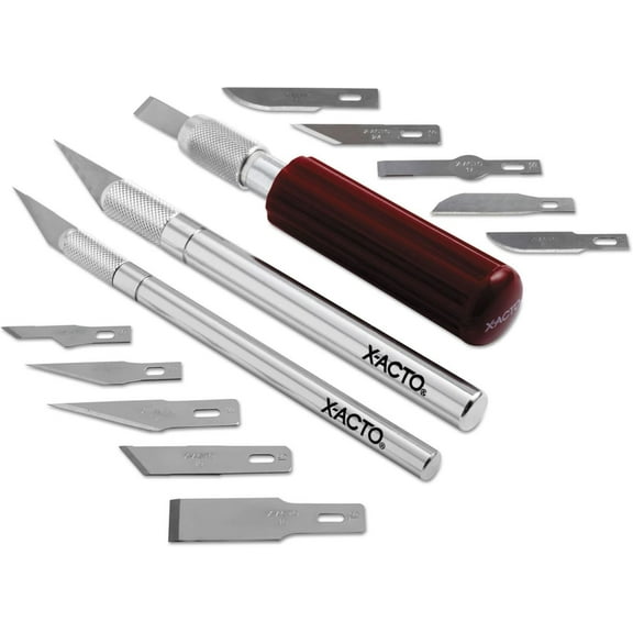 X-ACTO Compression Basic Knife Set, Includes 3 Knives, 13 Blades, Soft Carry Case, 17 Count - Crafting, Cutting Tools