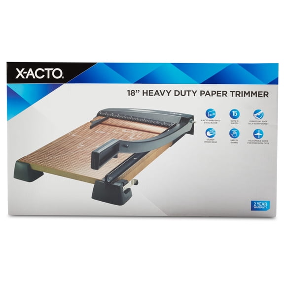 X-ACTO Heavy-Duty Wood Guillotine Trimmer, 18-Inches