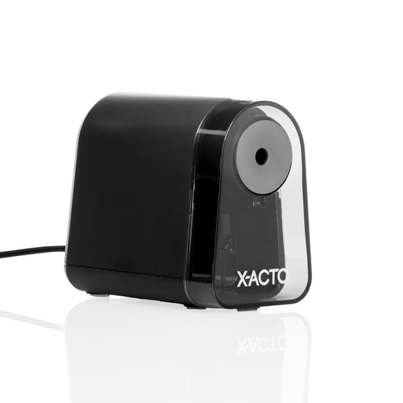 X-ACTO Mighty Mite Electric Pencil Sharpener, with Pencil Saver, Black, 1 Count