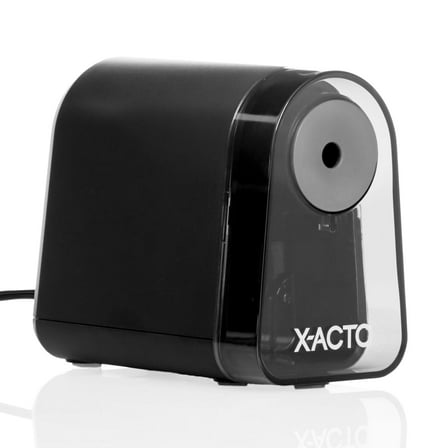 X-ACTO Mighty Mite Electric Pencil Sharpener, with Pencil Saver, Black, 1 Count