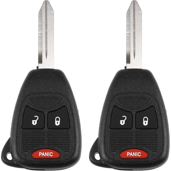 X AUTOHAUX 2pcs 315MHz Replacement Keyless Entry Remote Car Key Fob for Avenger Charger Caliber Durango for Ram for Jeep Commander 3 Button with Door Key