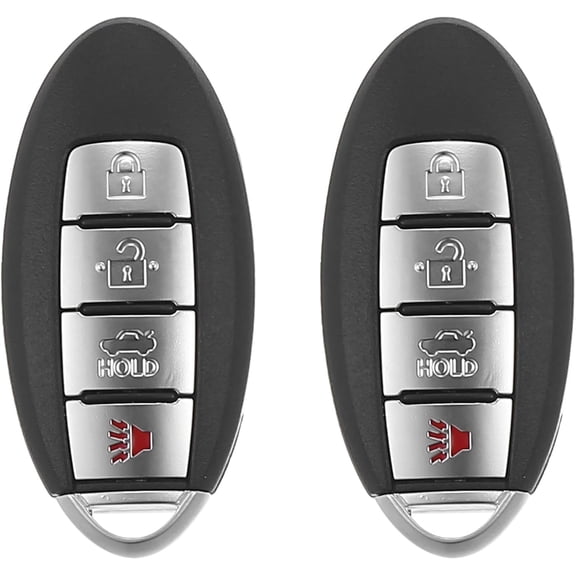 X AUTOHAUX 2pcs 433MHz KR5S180144014 Replacement Smart Proximity Insert Keyless Entry Remote Key Fob for Nissan Altima Maxima 2013 2014 2015 4 Buttons 47Chip 7812D-S180014