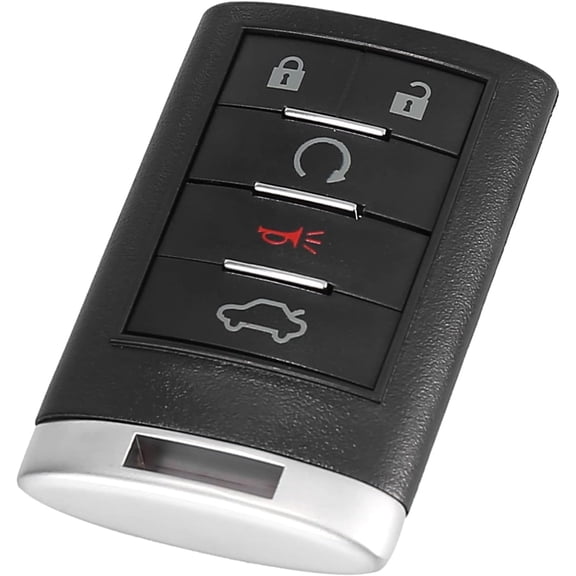 X AUTOHAUX 315MHz Replacement Keyless Entry Remote Car Key Fob for Cadillac CTS 2008-2013 for Cadillac DTS 2008-2011 20998256 20998254 20998255 5 Key Button