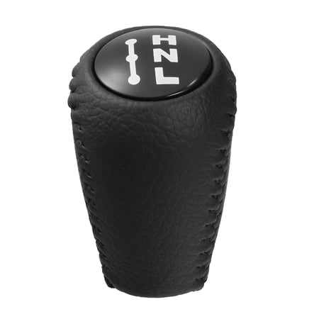 X AUTOHAUX Car Auto 3 Gear Stick Shift Knob Replaces for Toyota Land Cruiser Prado 120 2003-2009 Black Faux Leather