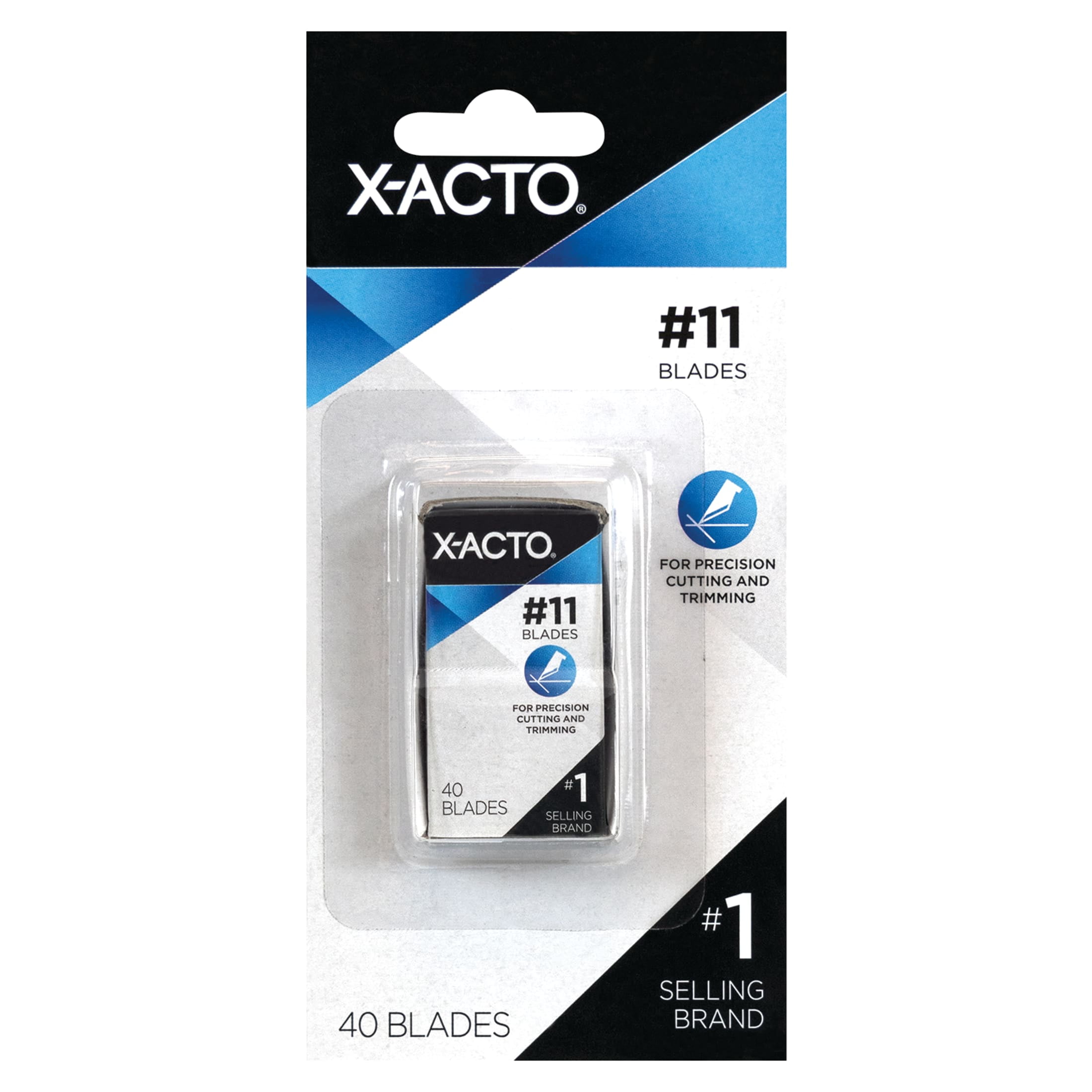 X-Acto #11 Classic Fine Point Blades, 40/Pkg.